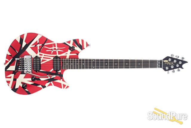 EVH Wolfgang Special Striped Red w/Black #WG165398M - Used — image 11