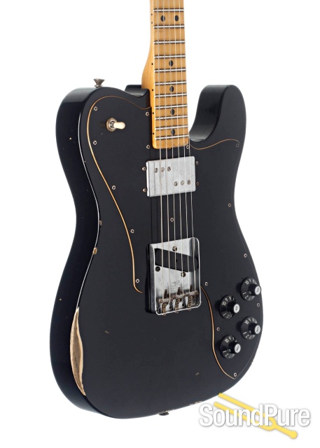 Fender CS LTD Tele Custom Black Relic #CZ546733 - Used — image 3