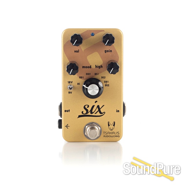 Tsakalis Audioworks Six Boost/OD/Distortion Pedal - Used — image 1