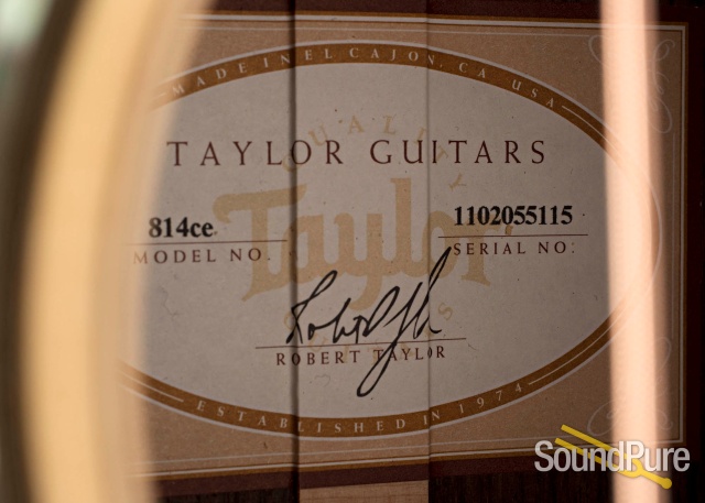 Taylor 814ce Sitka/IRW Acoustic Guitar #1102055115 - Used — image 4