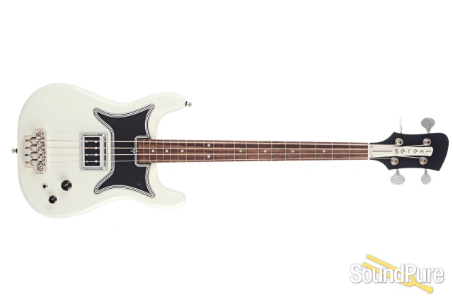 Serek Midwestern Vintage White Short Scale Bass #MW-120 — image 8