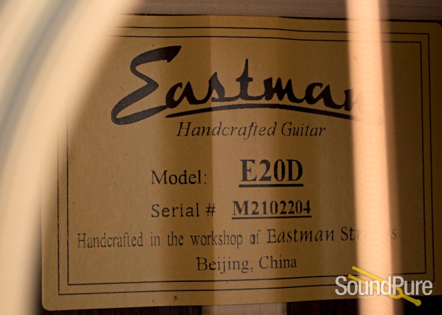Eastman E20D Adirondack/Rosewood Acoustic #M2102204 — image 4
