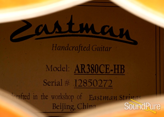 Eastman AR380CE-HB John Pisano Archtop #12850272 - Used — image 4