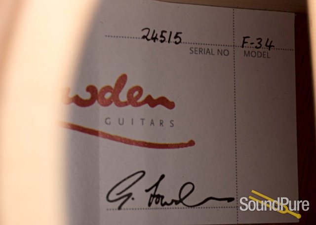 Lowden F-34 Sitka/Koa Acoustic Guitar #024515 — image 4