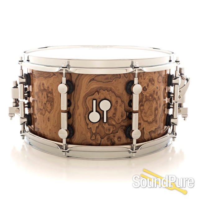 Sonor 7x13 SQ2 Heavy Beech Snare Drum Chocolate Burl Gloss — image 1
