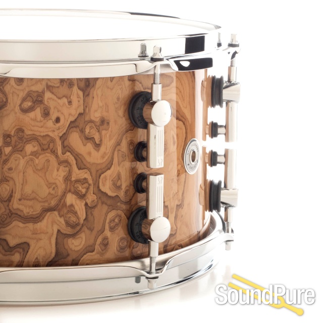 Sonor 7x13 SQ2 Heavy Beech Snare Drum Chocolate Burl Gloss — image 3