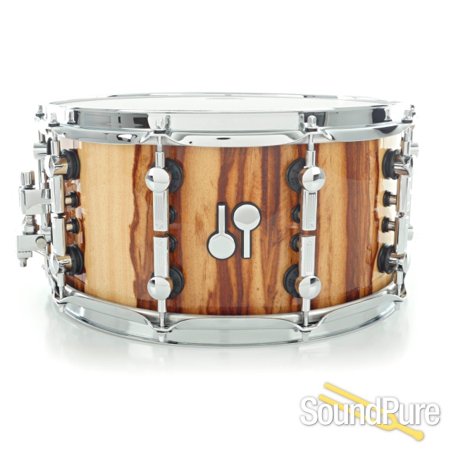 Sonor 7x14 SQ2 Heavy Beech Snare Drum African Marble Gloss — image 1
