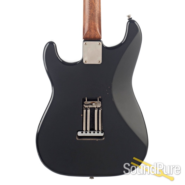 Verrilli Custom S-Style Black Electric Guitar - Used — image 7