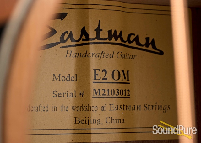 Eastman E2OM Cedar/Sapele Acoustic #M2103012 — image 4