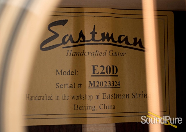 Eastman E20D Adirondack/Rosewood Acoustic #M2023324 — image 2