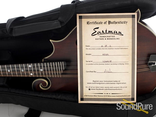 Eastman MD315 Spruce/Maple F-Style Mandolin #N2005179 — image 5