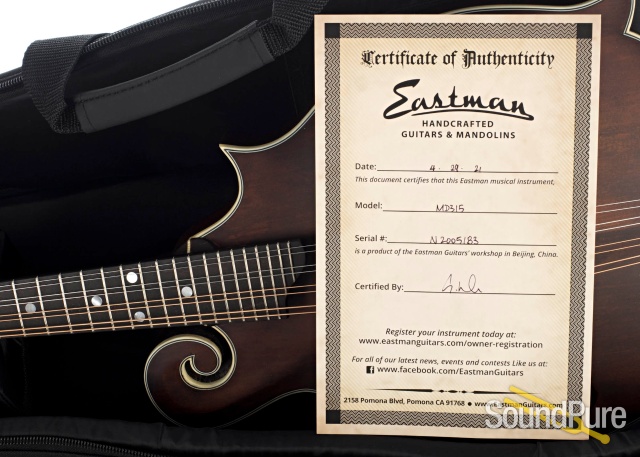 Eastman MD315 Spruce/Maple F-Style Mandolin #N2005183 — image 5