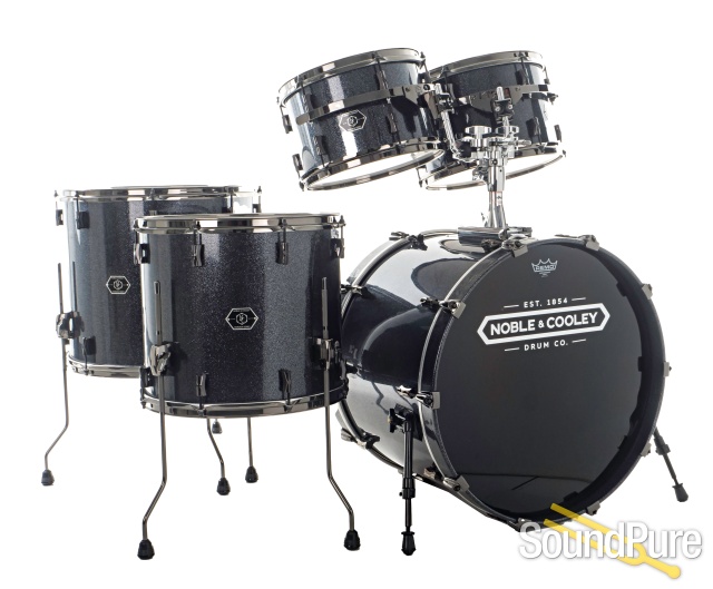 Noble & Cooley 5pc Horizon Drum Set-Hematite Sparkle/Black