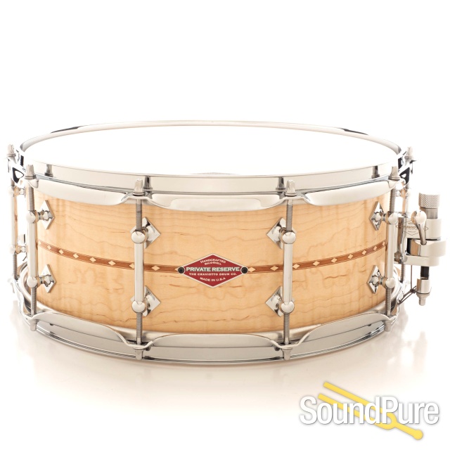 Craviotto 5.5x14 Private Reserve Curly Maple Snare Drum CI — image 1
