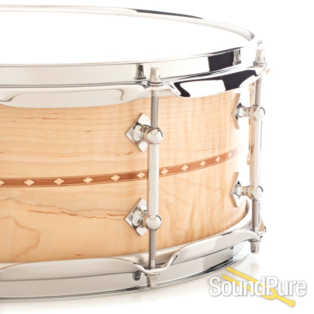 Craviotto 5.5x14 Private Reserve Curly Maple Snare Drum CI — image 3