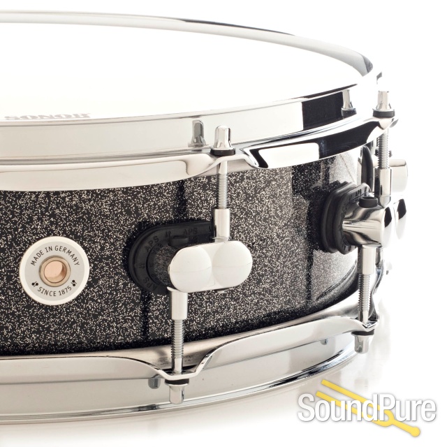 Sonor 4.25x14 SQ2 Thin Maple Snare Drum-Black Sparkle — image 3