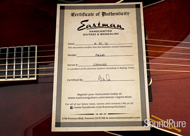 Eastman AR610 Spruce/Mahogany Archtop #L2100103 — image 5