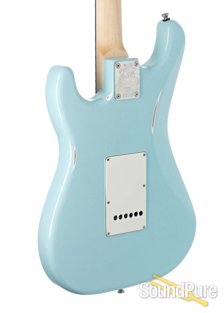 Tuttle Worn Custom Classic S Daphne Blue HSS Electric #671 — image 2