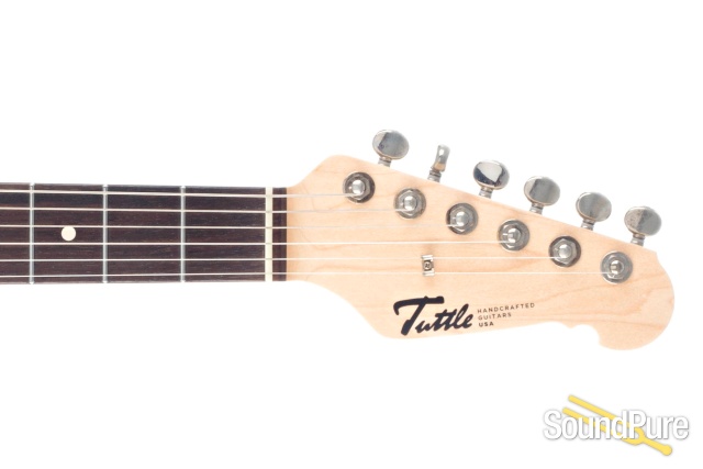 Tuttle Worn Custom Classic S Daphne Blue HSS Electric #671 — image 5