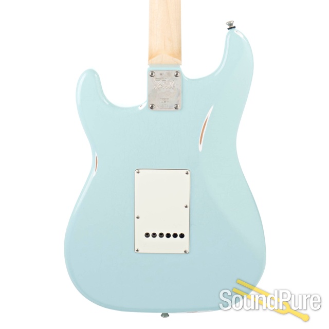 Tuttle Worn Custom Classic S Daphne Blue HSS Electric #671 — image 8