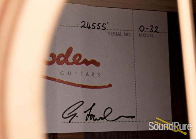 Lowden 0-32 Sitka/EIR Grand Concert Acoustic Guitar #24555 — image 4