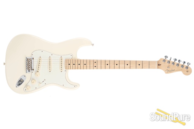 Fender American Pro Strat Olympic White #US16091652 - Used — image 8