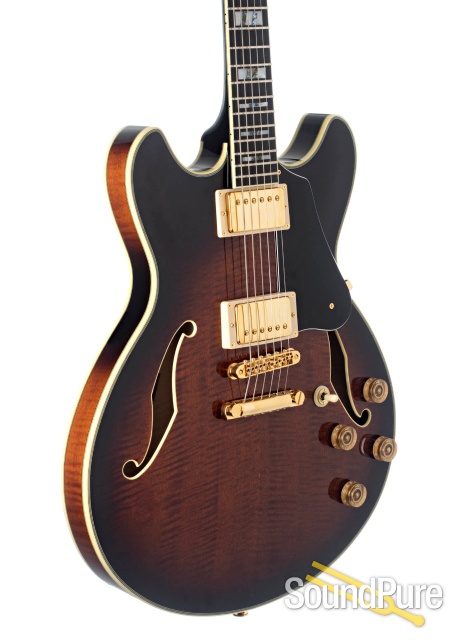 Ibanez JSM100 Sunburst Semi-Hollow Guitar #F1427885 - Used — image 3