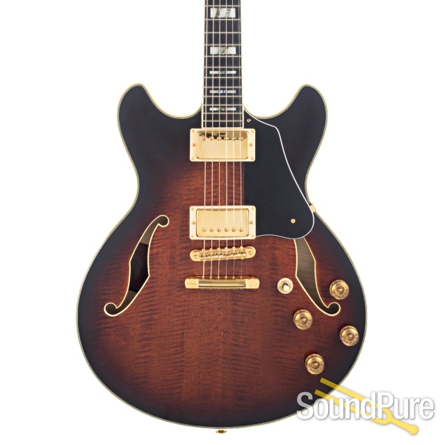 Ibanez JSM100 Sunburst Semi-Hollow Guitar #F1427885 - Used — image 1