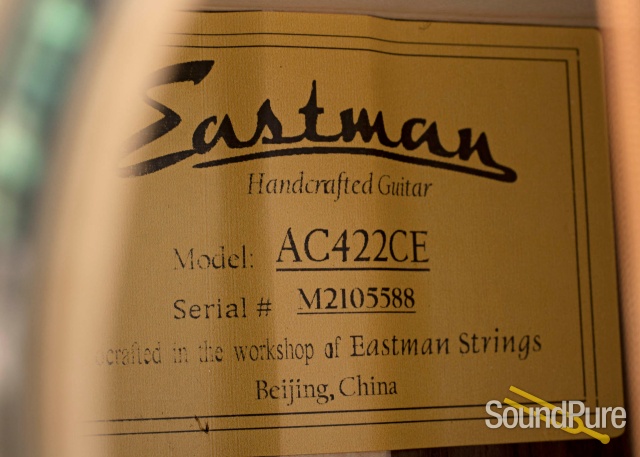 Eastman AC422CE Grand Auditorium Acoustic Guitar #M2105588 — image 4