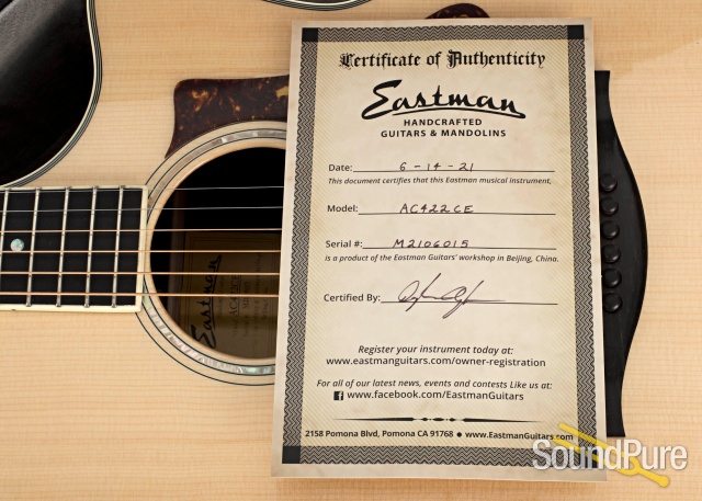 Eastman AC422CE Grand Auditorium Acoustic Guitar #M2106015 — image 6
