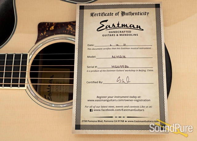 Eastman AC422CE Grand Auditorium Acoustic Guitar #M2105586 — image 5