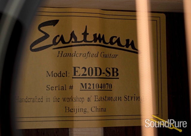 Eastman E20D-SB Adirondack/Rosewood Acoustic #M2104070 — image 4