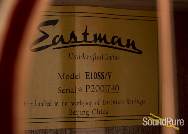 Eastman E10SS/V Addy/Mahogany Acoustic #P2001740 — image 4