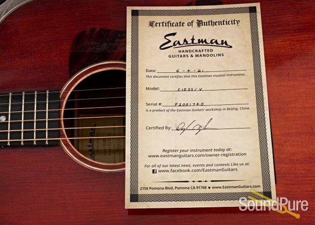 Eastman E10SS/V Addy/Mahogany Acoustic #P2001740 — image 6