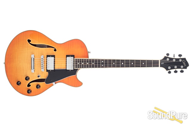 Comins GCS-1 Tangerine Burst Semi-Hollow Electric #112361 — image 8