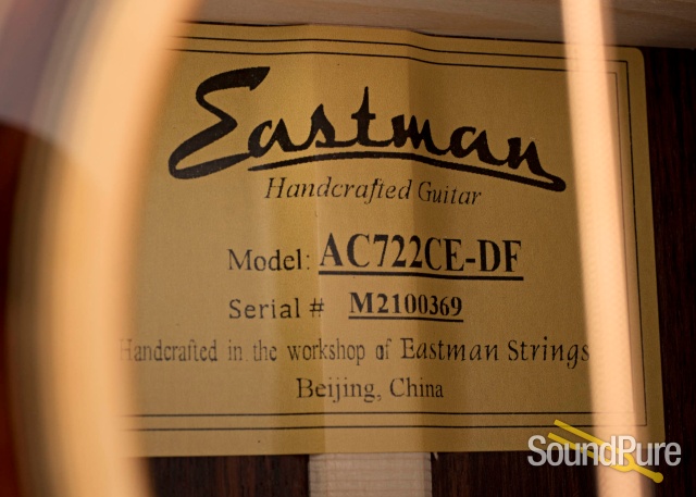 Eastman AC722CE-DF Grand Auditorium Acoustic #M2100369 — image 4