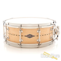 Craviotto 5.5x14 Maple Custom Snare Drum Maple Inlay BB/BB
