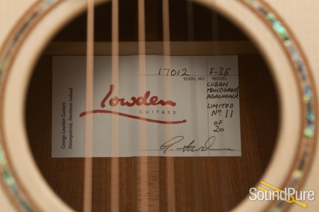 Lowden F-35 Cuban Mahogany/Adirondack 17012 — image 2