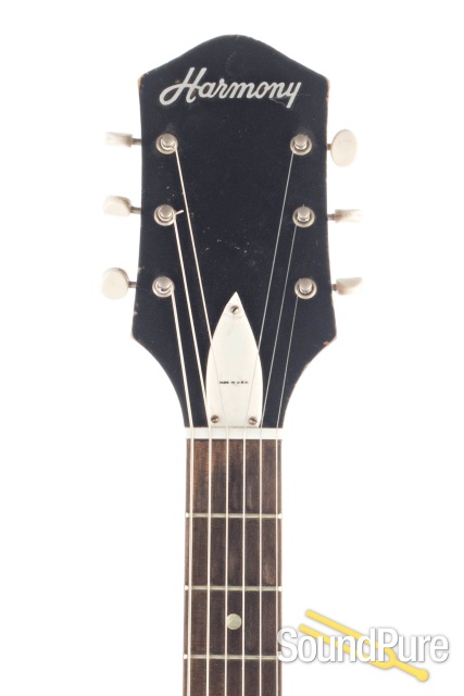 Harmony H74 Meteor Sunburst Semi-Hollow Guitar - Used — image 6