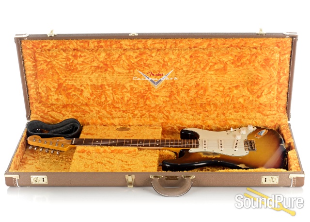 Fender CS 1960 Strat Heavy Relic Sunburst #R110064 - Used — image 6