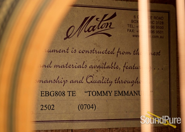 Maton EBG808TE Sitka/Maple Acoustic Guitar #2505 - Used — image 4