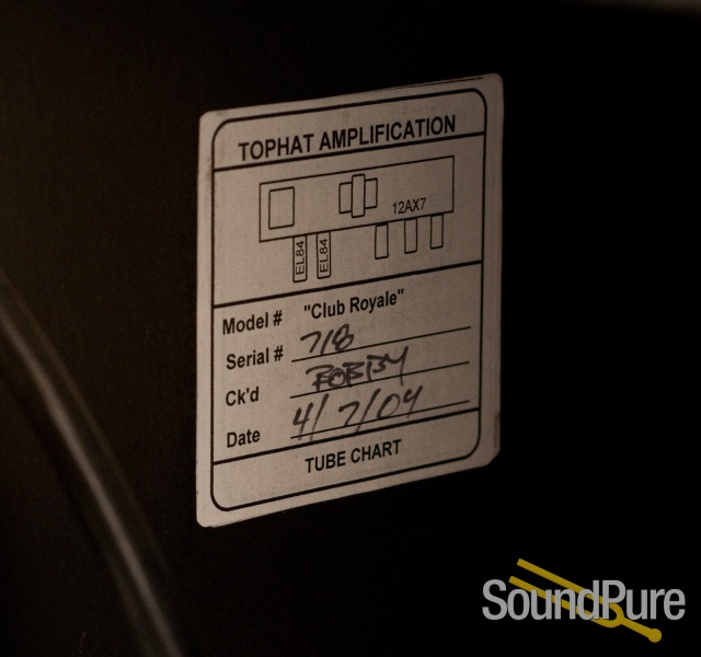 Top Hat Club Royale 1x12 Combo Amplifier *USED* MINT — image 9