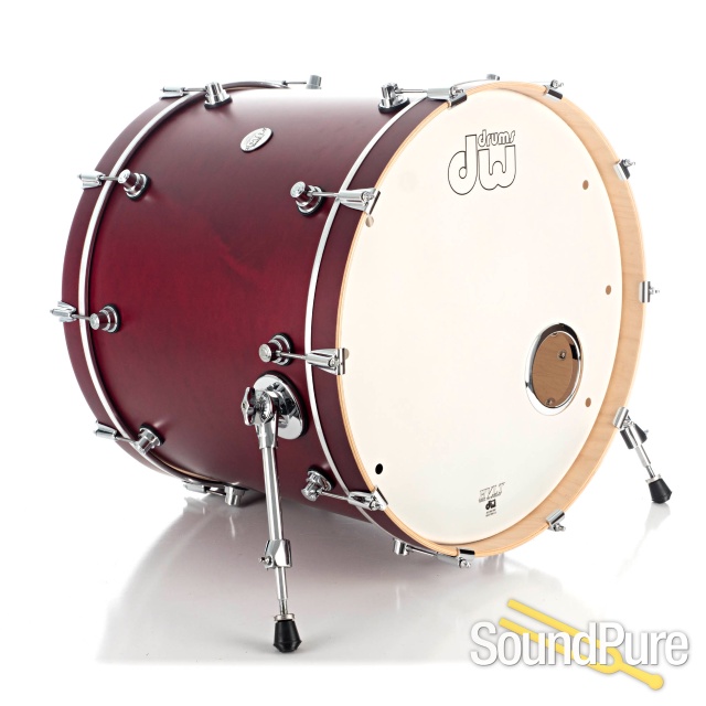 DW 4pc Design Series Limited Edition Drum Set - Deep Cherry — image 6