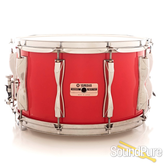 Yamaha 8x14 SD980RP Recording Custom Snare Drum Red Lacquer — image 1