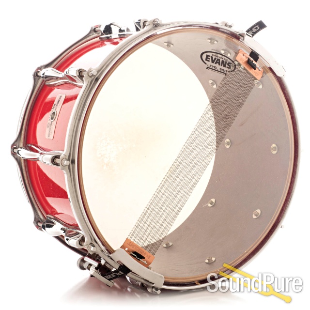 Yamaha 8x14 SD980RP Recording Custom Snare Drum Red Lacquer — image 2