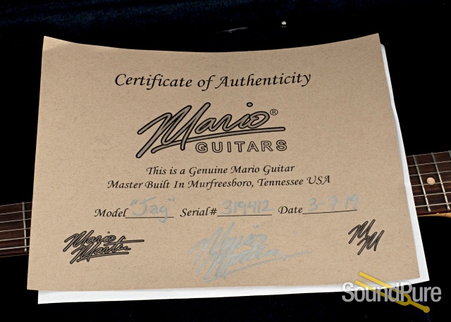 Mario Guitars Jag-Style Black Medium Relic #319412 - Used — image 5