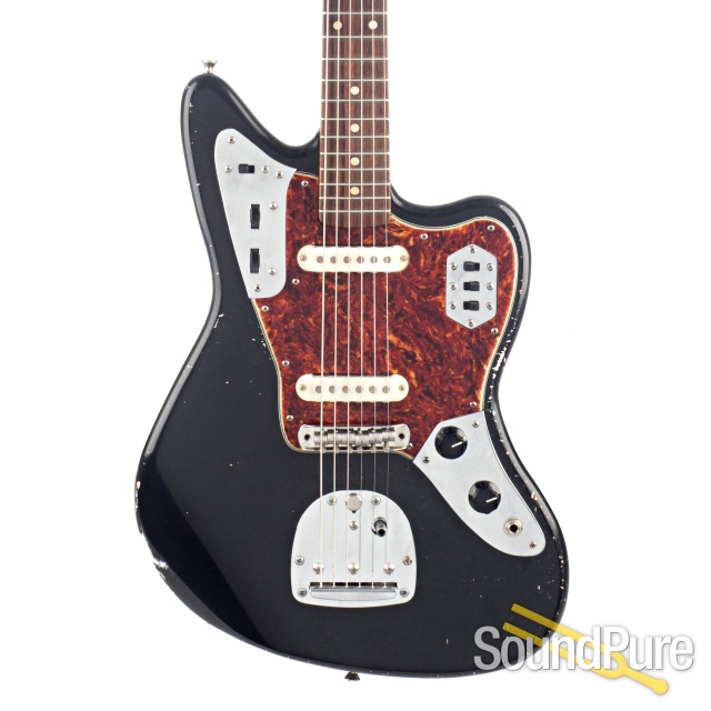 Mario Guitars Jag-Style Black Medium Relic #319412 - Used — image 1