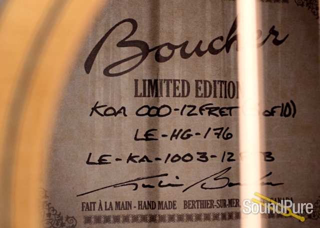 Boucher LE-HG-176 Adirondack/Koa Guitar #LE-KA-1003-12FTB — image 4
