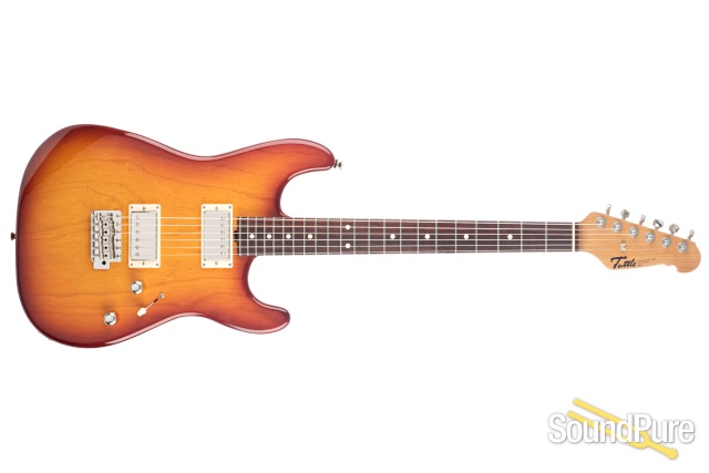 Tuttle Custom Classic S Cherry Burst Electric Guitar #677 — image 8