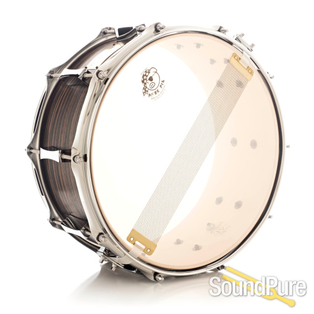 Pork Pie 6.5x14 Maple Snare Drum Macassar Ebony Veneer — image 2